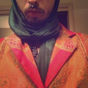 Sz 10 PAISLEY GOLDEN FIRERY Pink WOMENS COAT